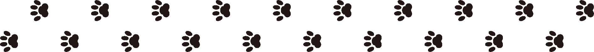 犬の足跡のライン
